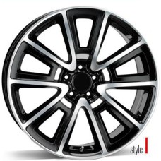 SSR 21x9.5 5x112 et35 57.1 BLACK POLISHED