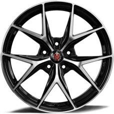 AXE EX27 18x8.0 BLANK ET35 BLACK POLISHED