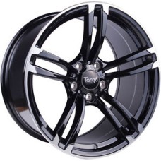 TG1 18x8.0 18x8.5 5x120 ET35 72.6 Gloss Black Polished