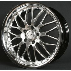 EVO-RACING S038 17x7.5 4x100 ET35 Hyper Silver Polished Lip
