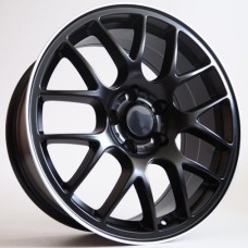 POWER  18x8.0 5x112 ET35 SATIN BLACK POLISHED TRIM