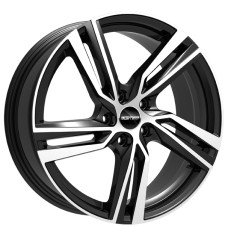 ARCAN 19x8.0 5x108 ET45 GLOSS BLACK POLISHED FACE