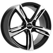 PAKY 20x9.0 5x112 ET25/35 GLOSS BLACK POLISHED