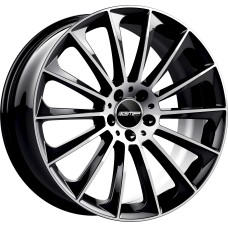 STELLAR 18x8.0 5x112 ET45 Black Polished