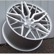 HAXER 20x10.0 5x112 ET38 66.6 SILVER POLISHED