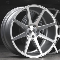 ISPIRI ISR8 19"  8.5 9.5 5x112 66.6  Satin Silver Polish