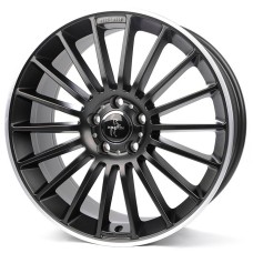 KESKIN KT15 19x8.5 5x112 ET45 MATT BLACK LIP POLISHED