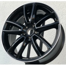 MAM A7 19x8.0 5x112 ET30 BLACK POLISHED LIP
