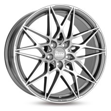 MAM B2 18x8.0 5x112 ET30/ET45 GUNMETAL POLISHED