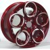 KVA040  17x7.5 4x100 ET55 Candy Red Polished Face