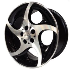 LENSO SLR 18x8.5 5x112 ET44 BLACK POLISHED