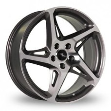 R-4 18x8.0 5x112 ET42 73.1 Gunmetal Polished