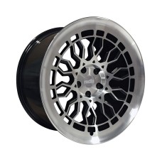 RADI8 R8-A10 18x8.5 ET40 18x9.5 ET42 5x112 66.6 BLACK POLISHED