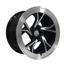 RADI8 R8-C5 19x8.5 5x112 ET45 66.6 BLACK POLISHED