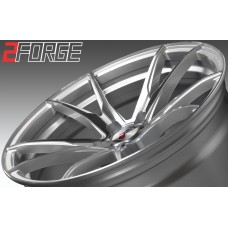 2FORGE ZF2 20x8.5 20x9.0 20x9.5 20x10.0 20x10.5 20x11.0 20x12.0 SILVER POLISHED FACE