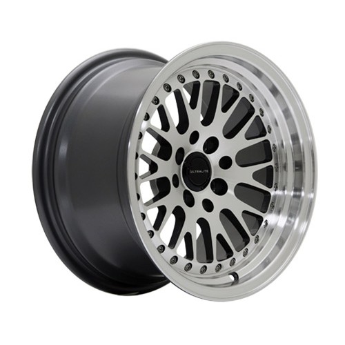 UL10-1590-1GMF / ultralite wheels 15x9 - ET10 - 4x100+114.3 pcd - gun met.....