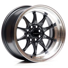 UL48-1590-1DGML / ULTRALITE UL48 15 x 9 - ET0 - 4x100+108 PCD - GUN GREY POLISHED RIM