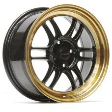 ULF1-1570-1GBBZ / ULTRALITE F1 - 15x7 INCH - ET35 - 100x4 PCD - BLACK/BRONZE GLOSS RIM